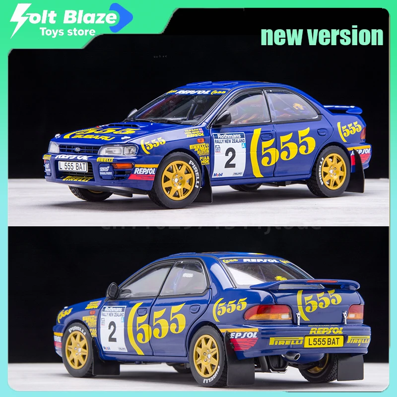 

Sun Star Subaru New Zealand 1994 Impreza Colin McRae 555 WRC Rally Car Model Simulation Alloy Cars Model Boy Birthday Gifts