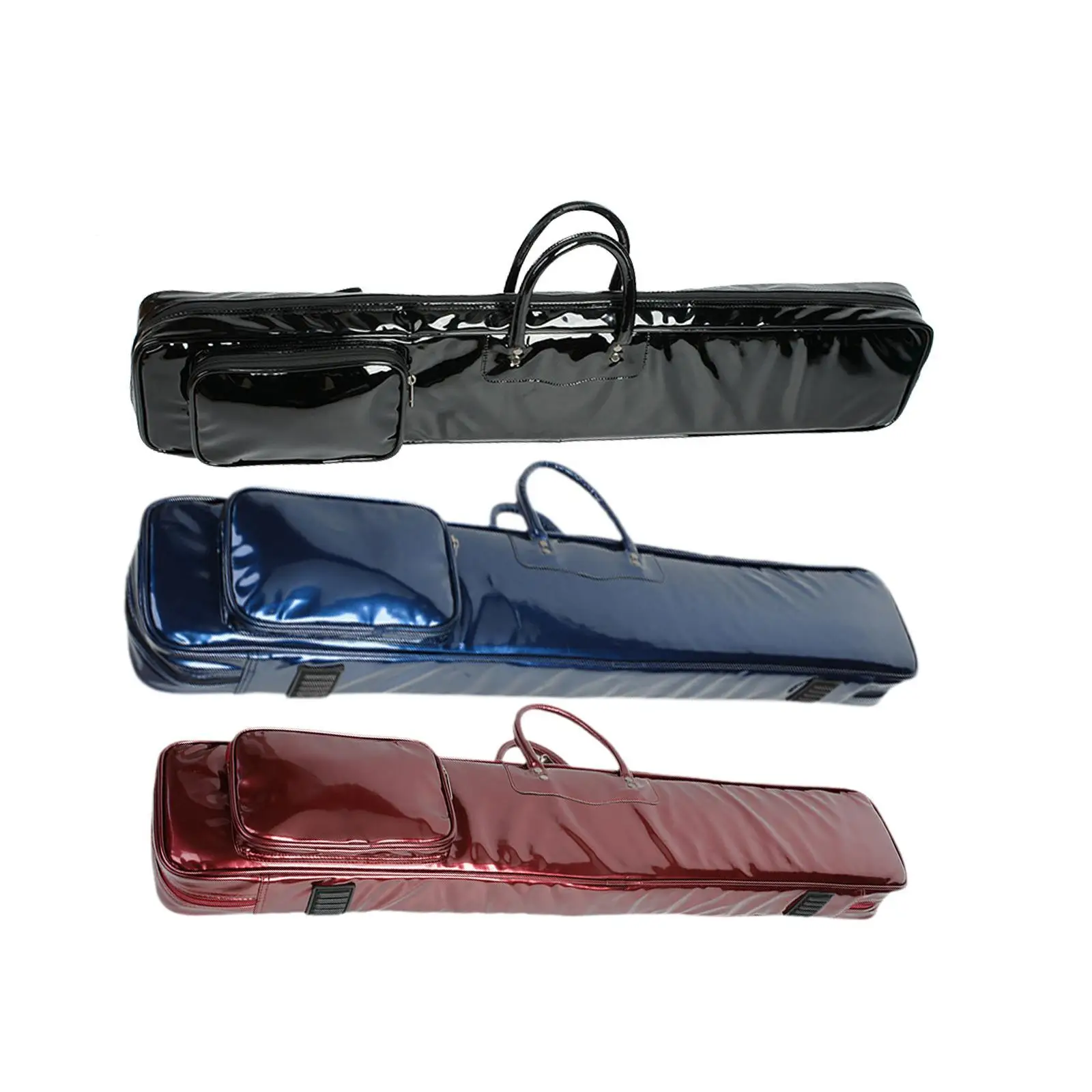 Billiards Sticks Bag Pool Cue Carrier 1/2 Cue Case Modern Protector PU Leather