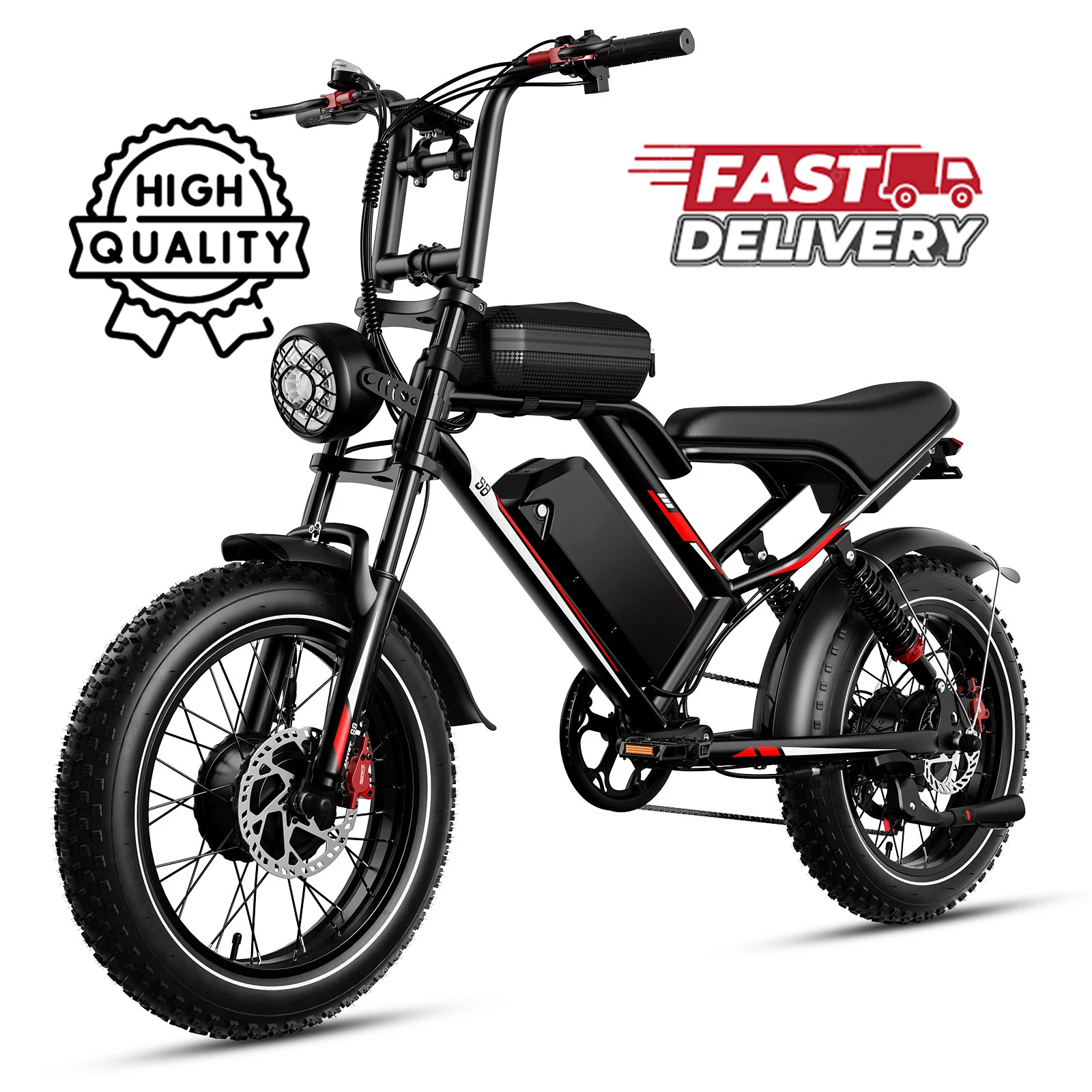 

STLF 2000w 48v Ebike Electric Hybrid City Bike for Adult, Battery Assisted Operated Electric Bike Bicycle, E-bike off Road Fat T