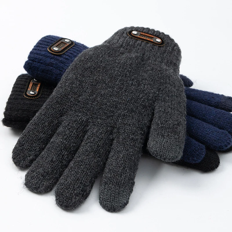 Gants Chauds et Épais en Peluche à Demi Doigt pour Écran Tactile, Accessoire pour Automne et Hiver