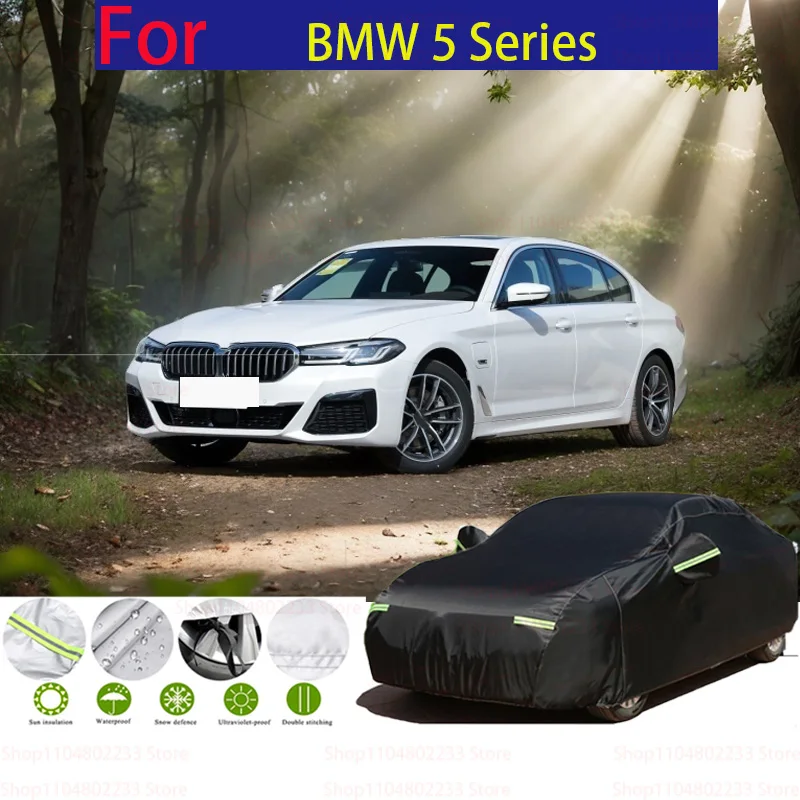 

Thicken Car Cover Waterproof Sun Snow Rain Protection Cotton Cover For BMW 5 Series E12 E28 E39 E60 E61 F10 F11 F07 F18