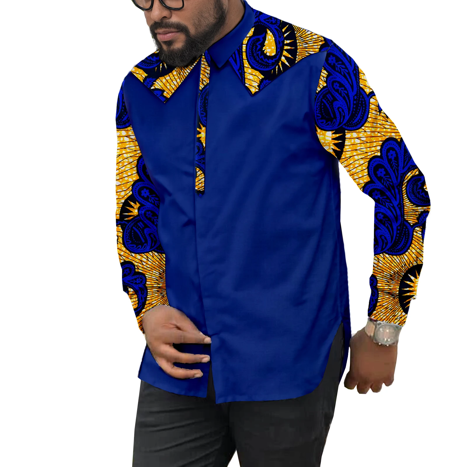 chemise-pour-hommes-africains-pour-hommes-mode-manches-longues-dashiki-decontracte-tribal-hauts-tenue
