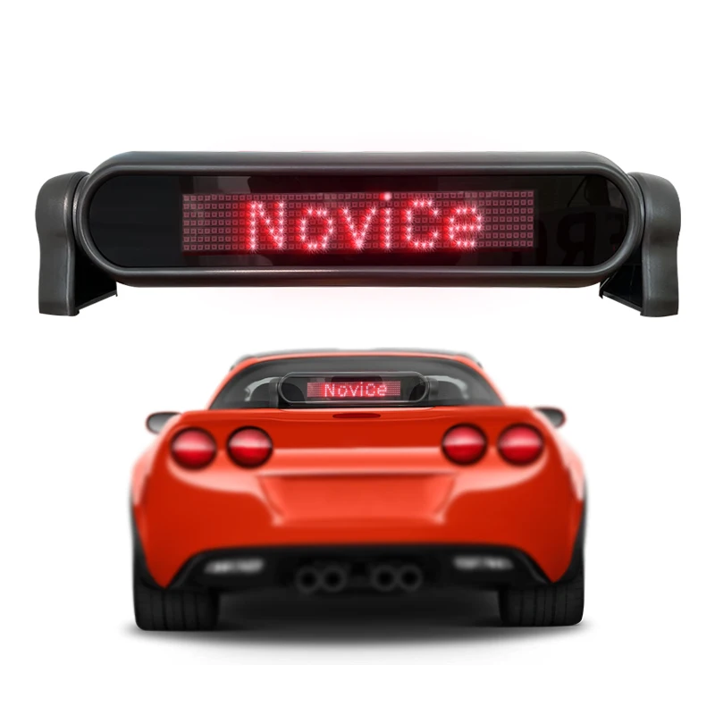 

12V Car LED Display Easy Installation LED Sign Scrolling Message Remote Controller Programmable Light Up LED Car Display Screen