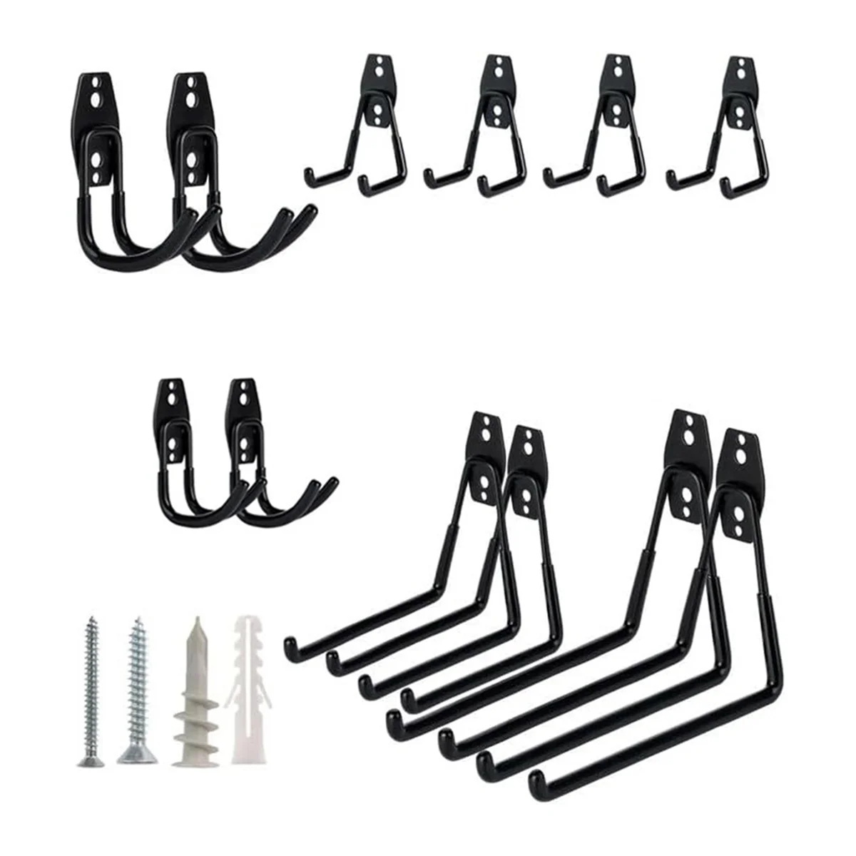 

ABME Storage Metal Wall Hook Bicycle Hook Wall Hanging Non-Slip Storage Hook Suitable for Ladders and Gardening Tools