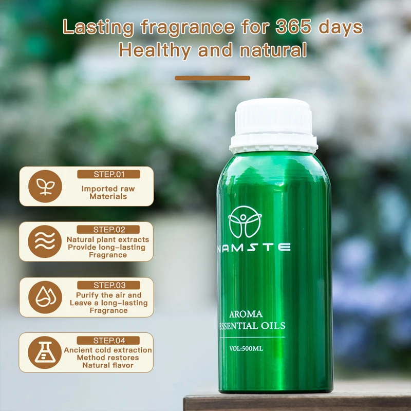 

NAMSTE 500 мл парфюмерное ароматическое масло эфирное масло электрический диффузор для комнаты домашний ароматический диффузор эфирное масло очиститель воздуха освежитель