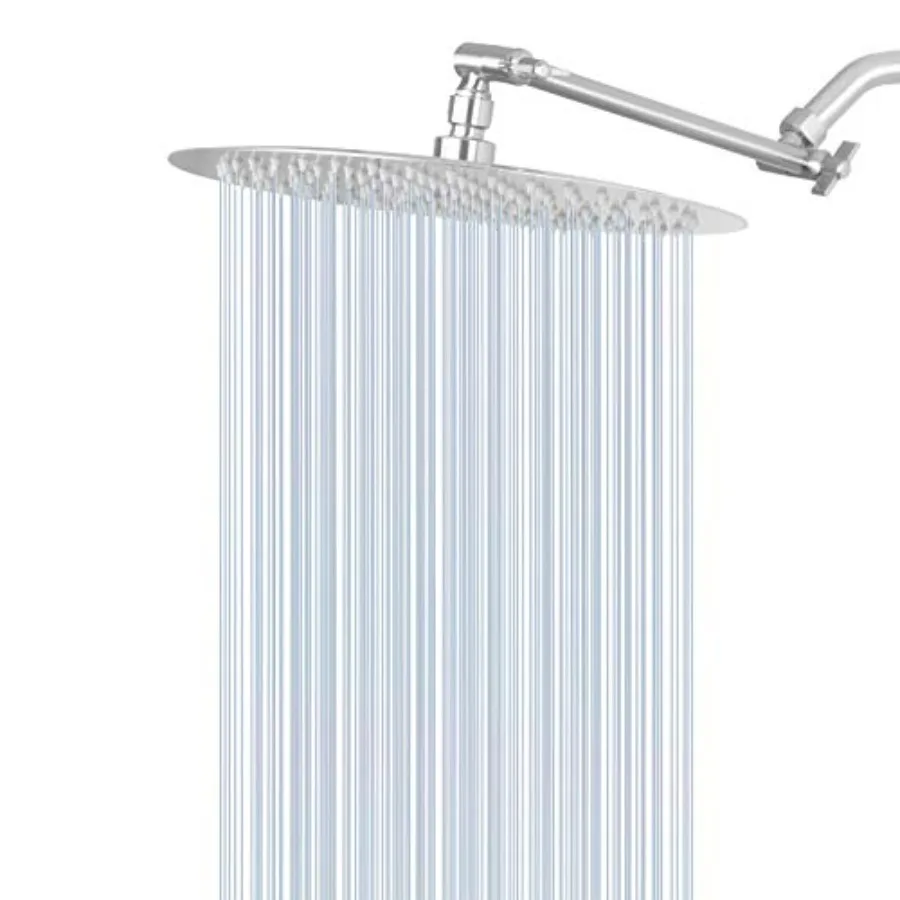 

NearMoon Ra Shower Head with 11'' Adjustable Arm High Pressure Staless Steel Rafall Shower Ultra-Thin Design- Pressure Boosting