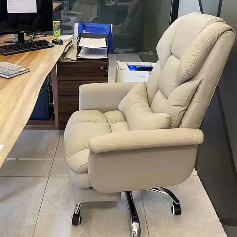 Comfortable Work Chair Height Adjustable Relaxation Armchair Swivel Computer Office Desk Advanced Game Chairs Footrest Furniture