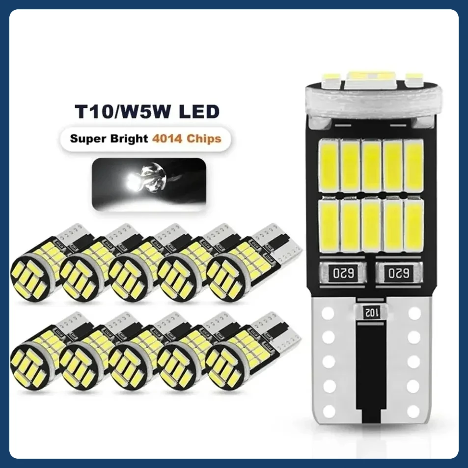 10PCS W5W T10 Led B…