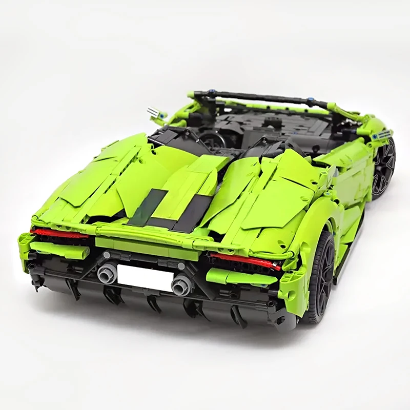MOC técnico 72491, coche súper deportivo coleccionable, modelo de vehículo personalizado, bloques de construcción de ladrillo, juguete DIY, montaje, regalo de Navidad para niños