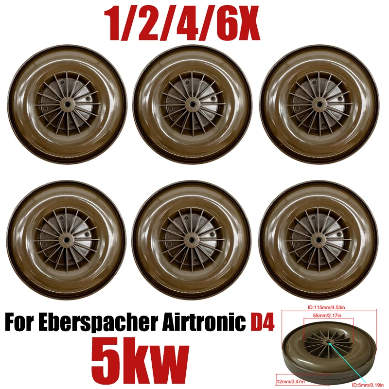 1/2/4/6X Car Heater Blower Fan Motor Inner Wind Wheel For Eberspacher Airtronic D4 Truck Air Diesel Parking Heaters 5KW  5000W