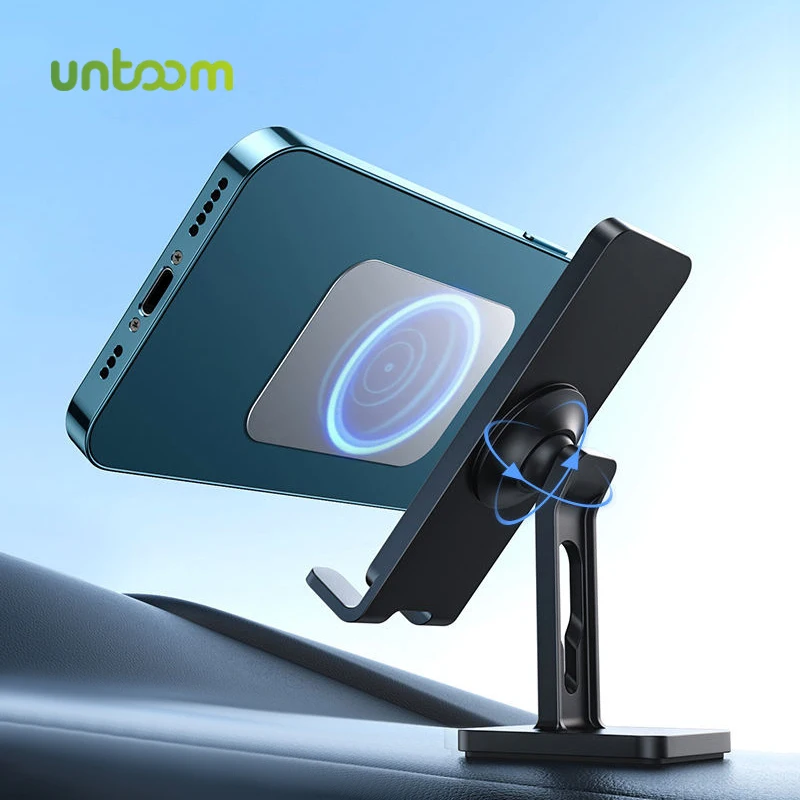 

Untoom Universal Magnetic Car Phone Holder 9 Strong Power Magnets Car Phone Mount Car Dashboard Mobile Phone Holder GPS Support