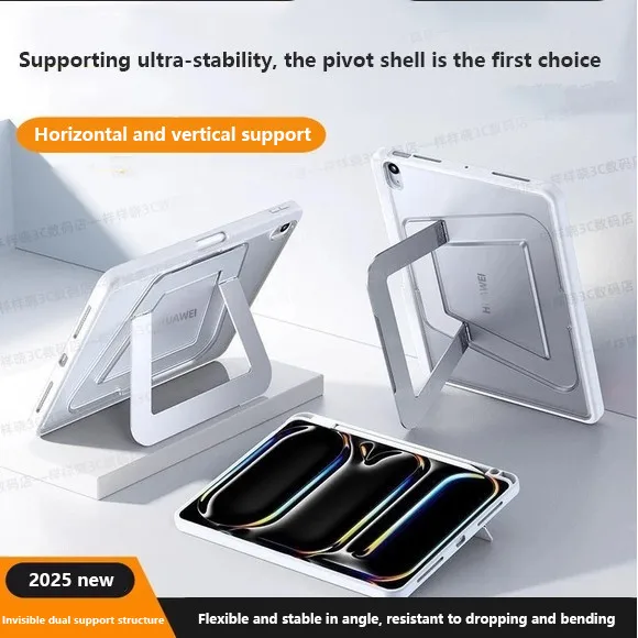 

Transprent Pen Slot For Huawei MatePad 11.5 2025 2023 11.5 S Air 11.5 PaperMatte Anti-bending Protective Cover With Pen Slot