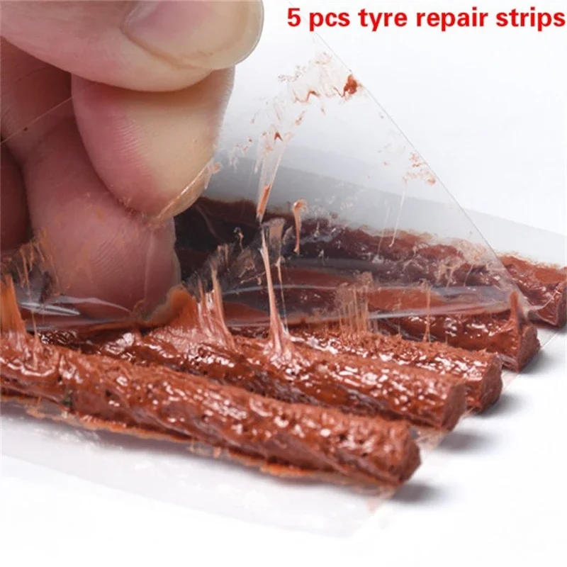 Car Tire Repair Tool Kit with Rubber Strips Tubeless Tyre Puncture Studding Plug Set Motorcycle Truck Vacuum Tire Repair Tool