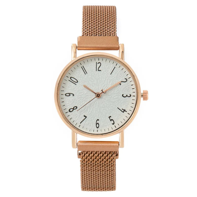 Fashion Women's Magnetic Strap Quartz Watch Digital Student Wristwatch Fashion Female Casual Ladies Watches Daily Wear Girl Gift