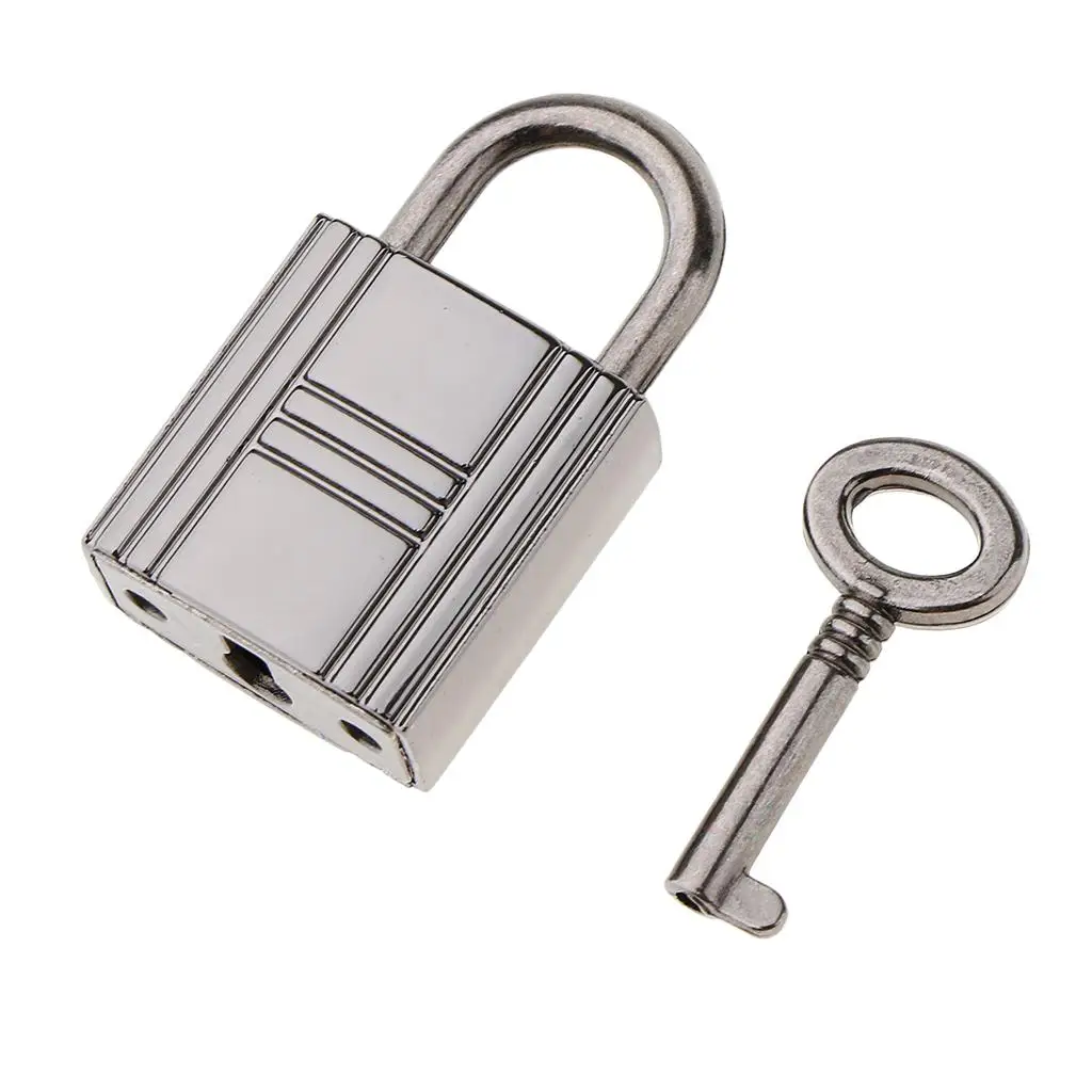 Mini Square Padlock Travel Luggage Suitcase Drawer Bag Security Lock w/ Key