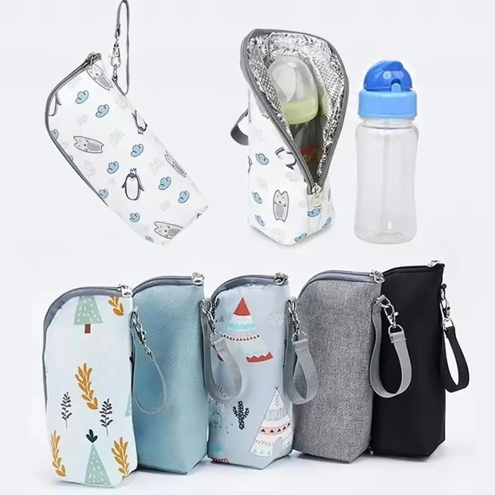 

Aluminum Mold Insulation Bottle Bag Cartoon Oxford Cloth Feeding Bags Thermal Outing Stroller Hanging Bag