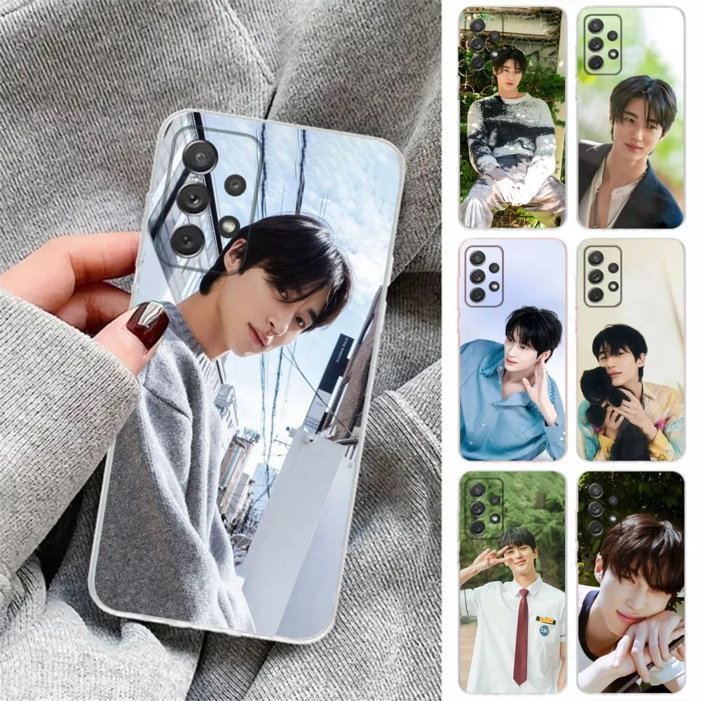 Byeon Woo Seok Korea Actor Phone Case For Samsung Galaxy A31,A33 A71,70,52,51,40,31,A50,30S,21S,Note20ultra Transparent Cover