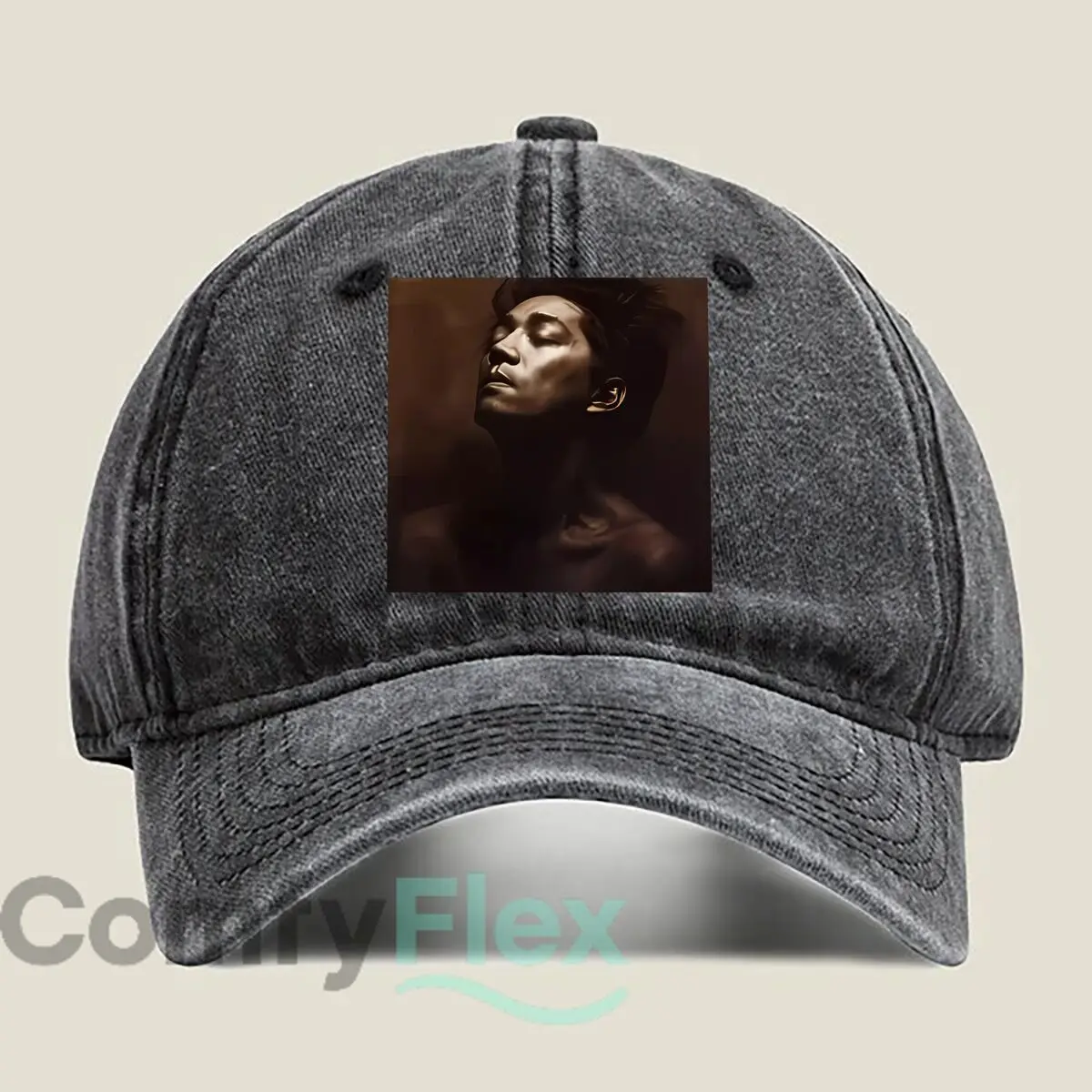 Portrait d'un homme contemplatif unisexe réglable adulte lavé casquette de baseball chapeau décontracté pour hommes et femmes Hip Hop