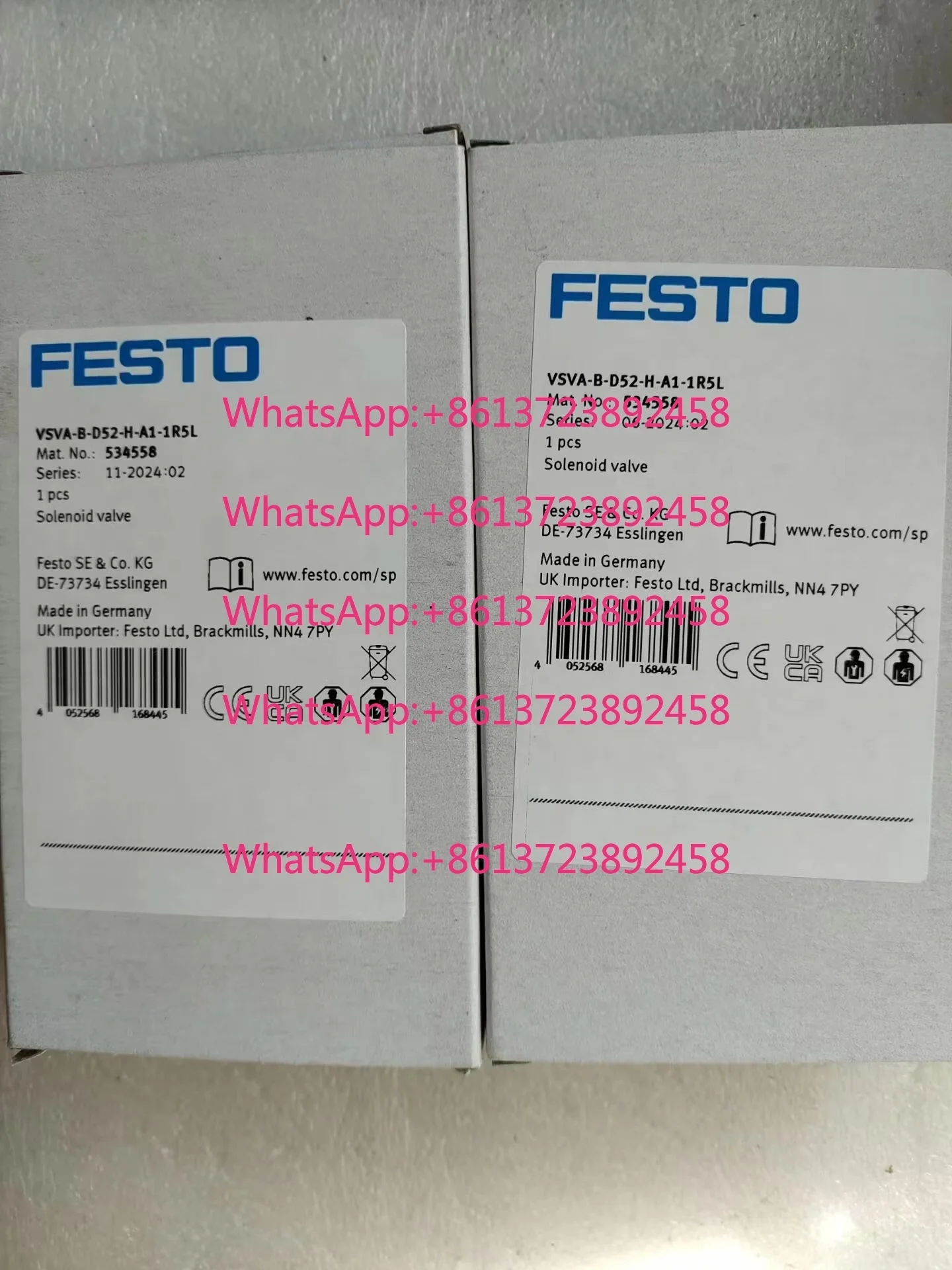 Festo FESTO solenoid valve VSVA-B-D52-H-A1-1R5L 534558