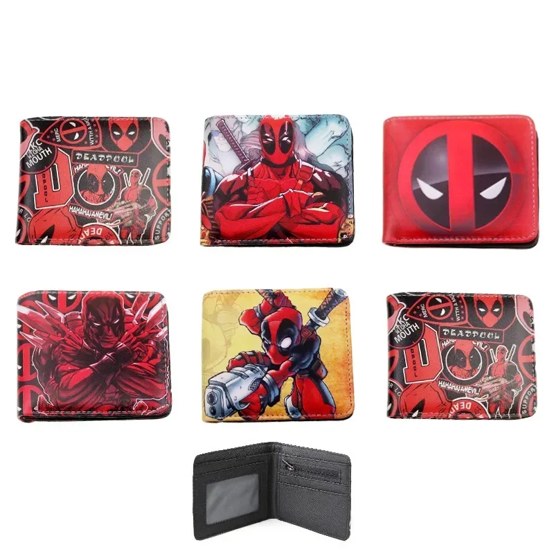 

Super-hero Deadpools Coin Purse Cartoon Anime Large Capacity Bag Portable Multi Mezzanine Card Pack Boys and Girls Birthday Gift