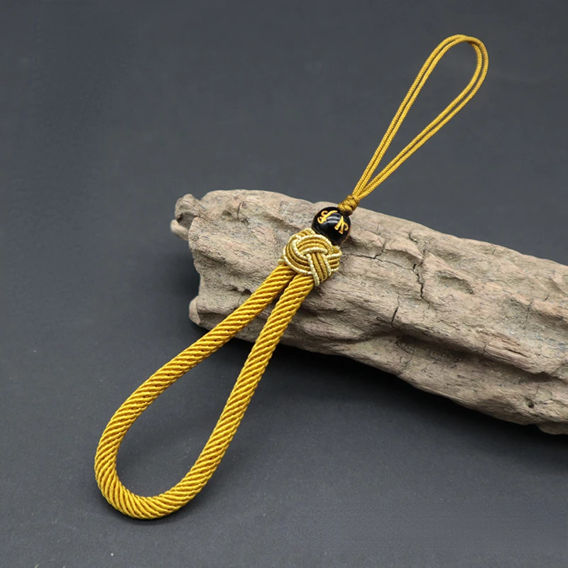 Handmade Phone Lanyard Dual Rope Anti-lost Anti-drop Keychain Wrist Sturdy Durable Strap Keycord Braided Bracelet Man For iPhone