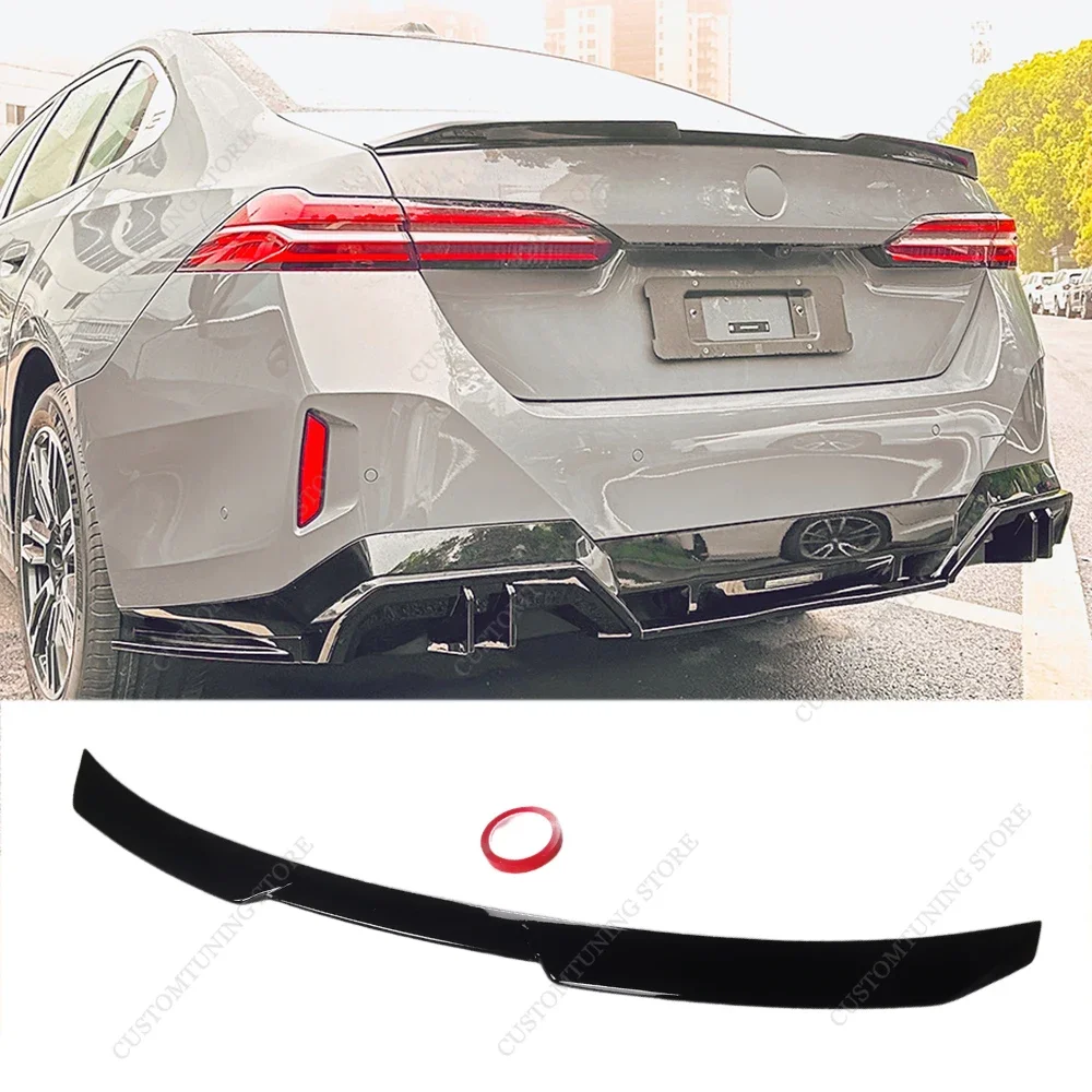 M Performance Style Gloss Black Rear Spoiler Wing For BMW G60 520d 520i 530e 550e i5 2023 2024 2025 Rear Spoiler Bodykits Tuning 