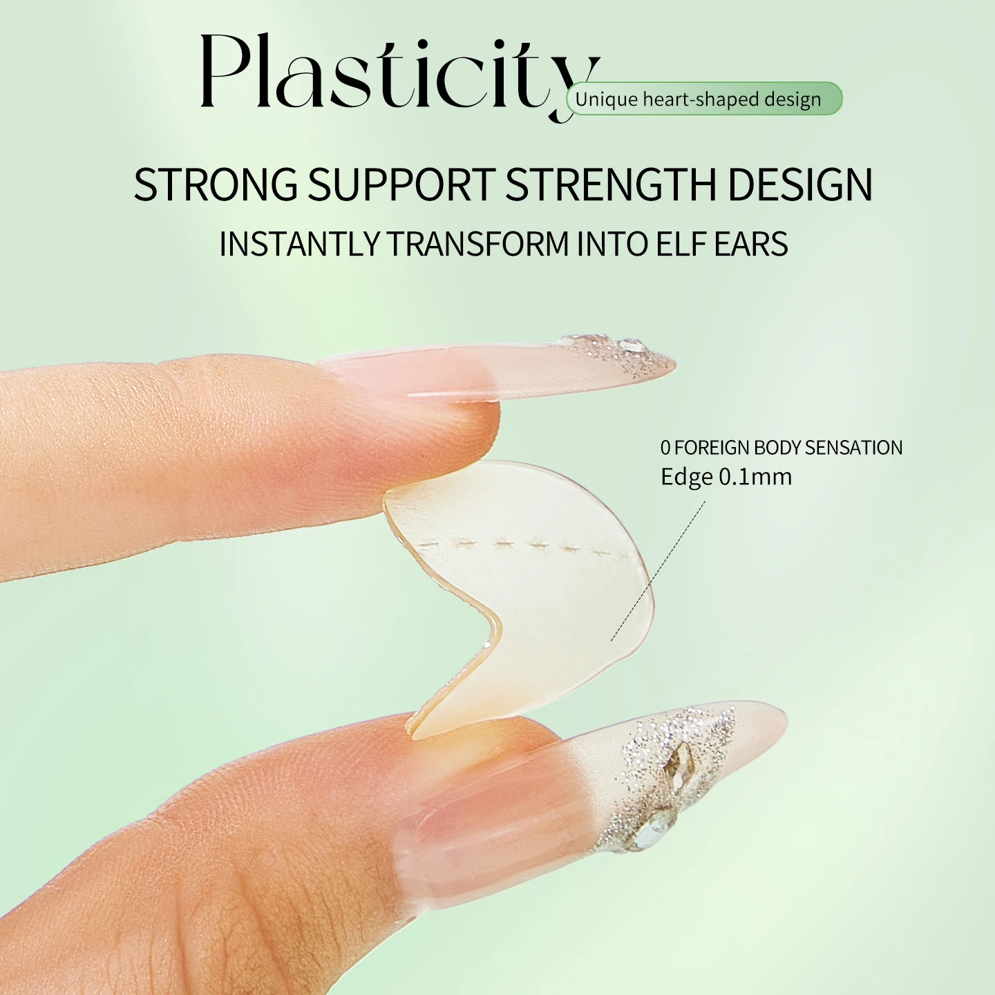GECOMO 18 Pcs Heat-Shape Ear Stickers Natural Invisible Strong Support for Ear Shaping Photogenic Beauty Tools image 3