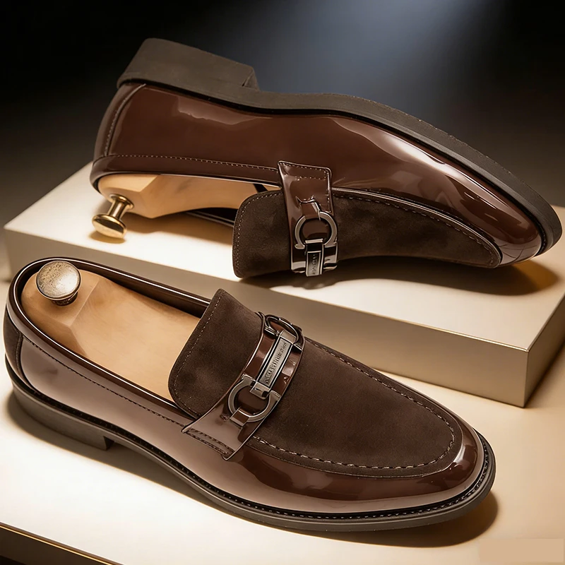 

Классические повседневные кожаные туфли, мужские свадебные деловые туфли, мужские офисные деловые кожаные лоферы, мужские модельные туфли