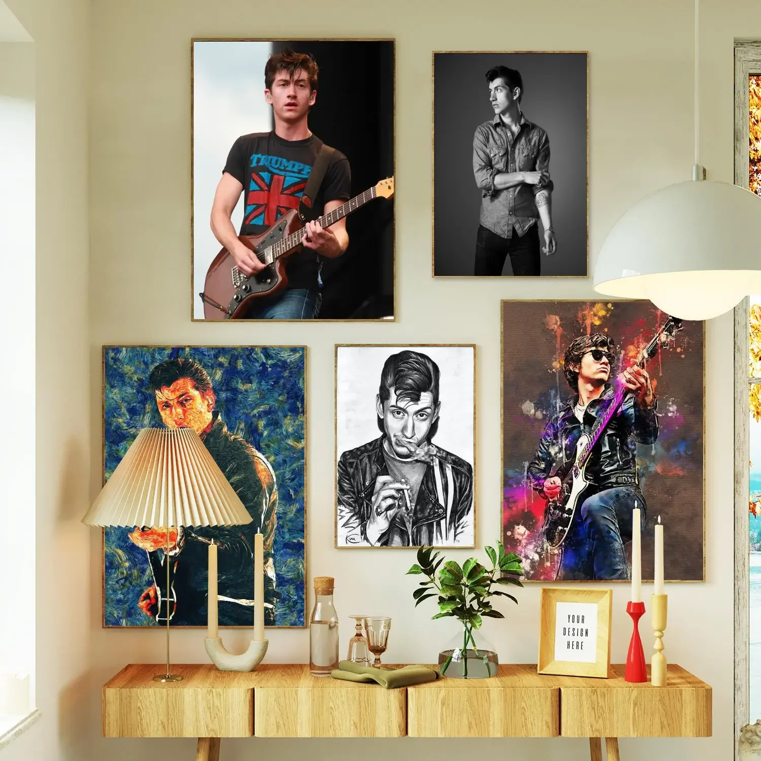 alex turner Poster Prints Wall Art Canvas Painting Poster For Modern Family Living Room Home Decor