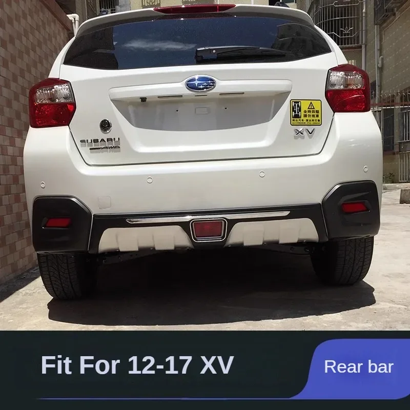Front and Rear Bumper Protector Guard Trim Cover For Subaru XV 2012-2015 Chromed ABS Plastic