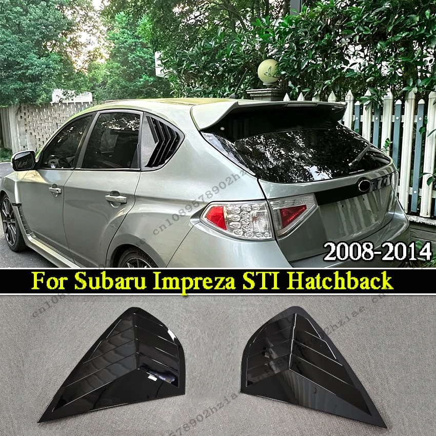 

Rear Side Window Louver Shutter Cover Tail Windshield Sun Shade For Subaru Impreza STI Hatchback 2008-2014 Car Accessories