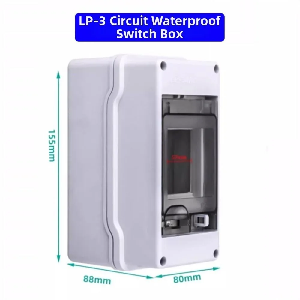1/2/3/4/6/9/13/16 Ways Circuit Breaker Distribution Protection Box Indoor Wall Mount HT-5 Series Plastic Box