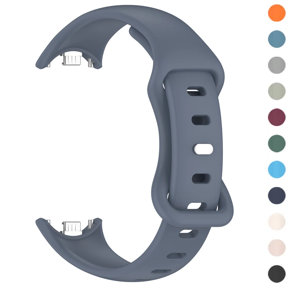 

Спортивный силиконовый ремешок для Xiaomi Mi Band 9 8, аксессуары NFC, резиновый браслет, браслет для умных часов, браслет pulseira correa Mi Band 8 9 NFC