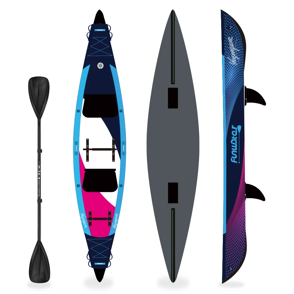 

BSCI / CE OEM China Supplier Wholesale Custom Fishing Kayak Canoe Inflatable Kayaking Accessories Sit on Top Kayak