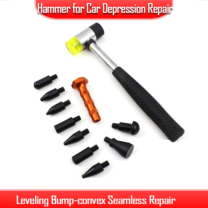 Hammer for Car Depression Repair Leveling  Bump-convex Seamless Free Sheet Metal Tool