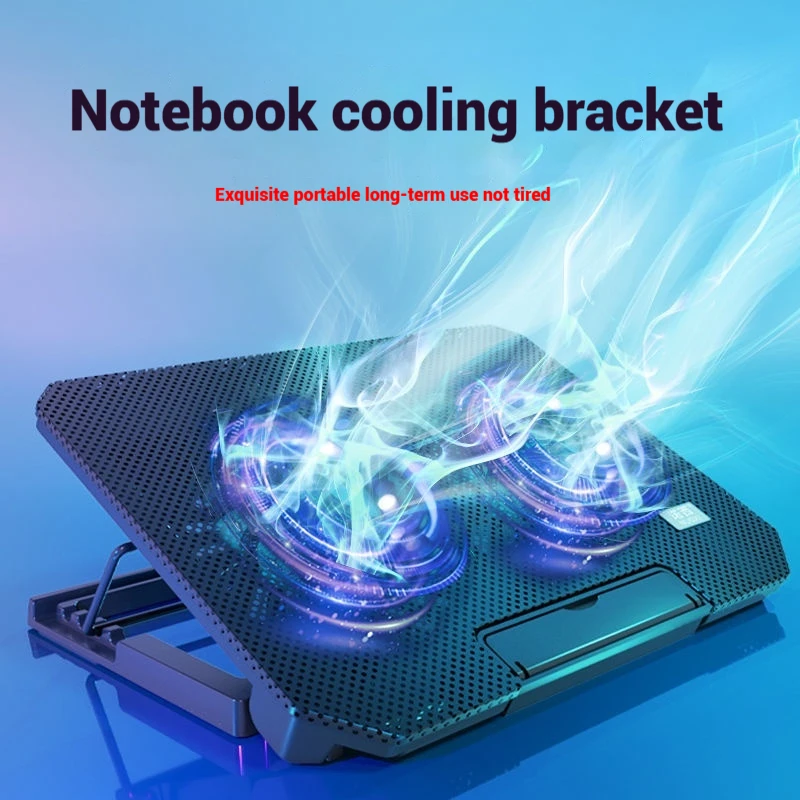 

Laptop Cooling Pad for 14 15.6 Inch Notebook Ultra Quiet USB Powered Computer Cooler Ergonomic Adjustable Height Cooling Fan