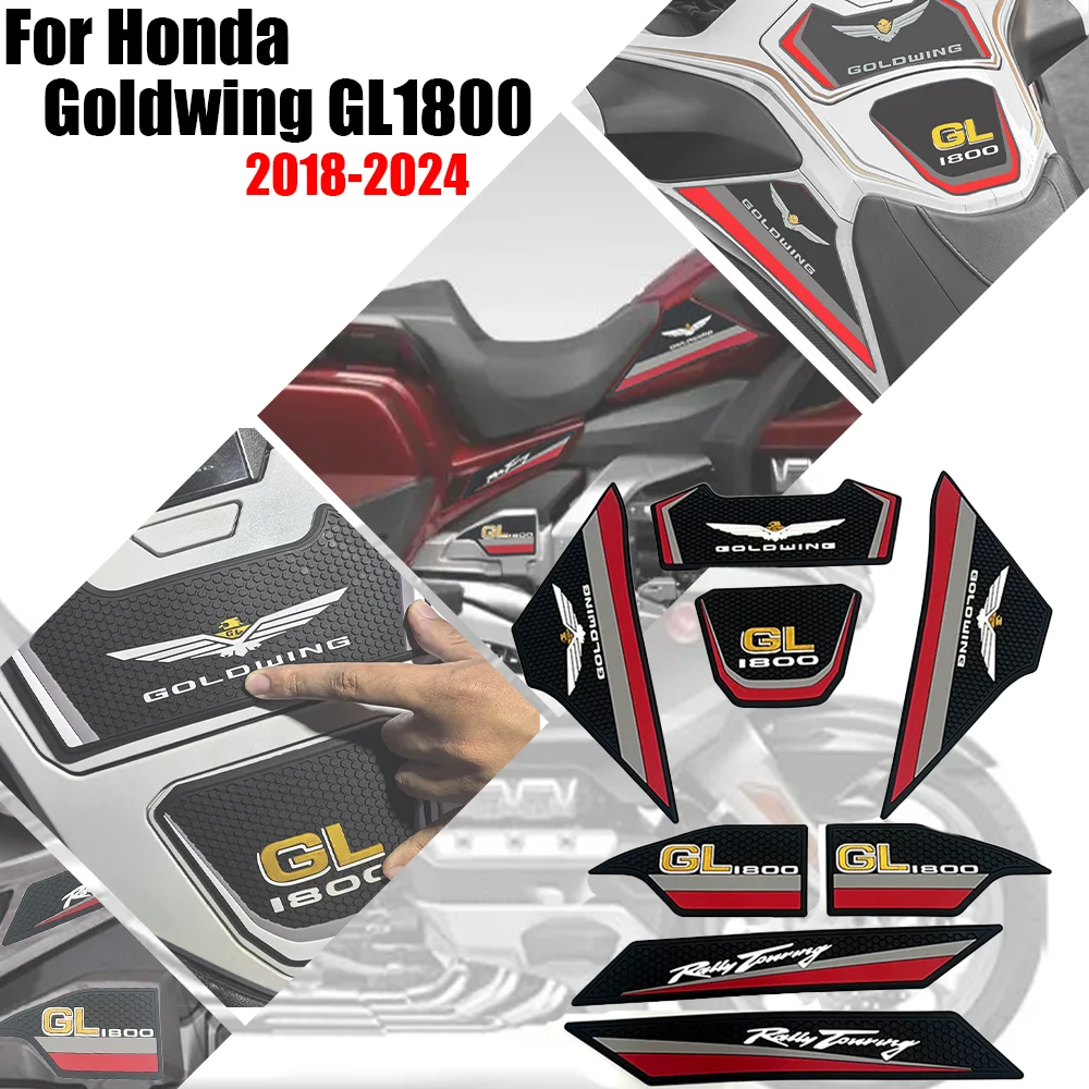 

FOR Honda Goldwing 1800 Side fuel tank pad Non-slip Rubber Waterproof Anti-slip protective Stickers GL1800 F6B 2018-2024