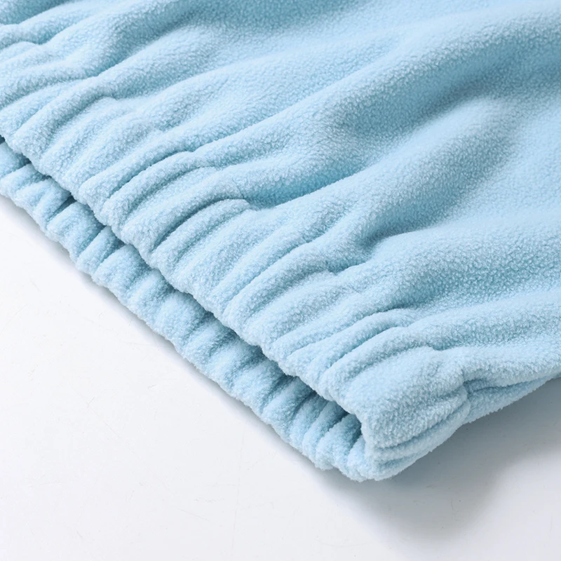 Rosa Winter-Lammfell-Hoodie für Damen mit Reißverschluss und Kragen, Fleece-Pullover für Frauen – Detail 30