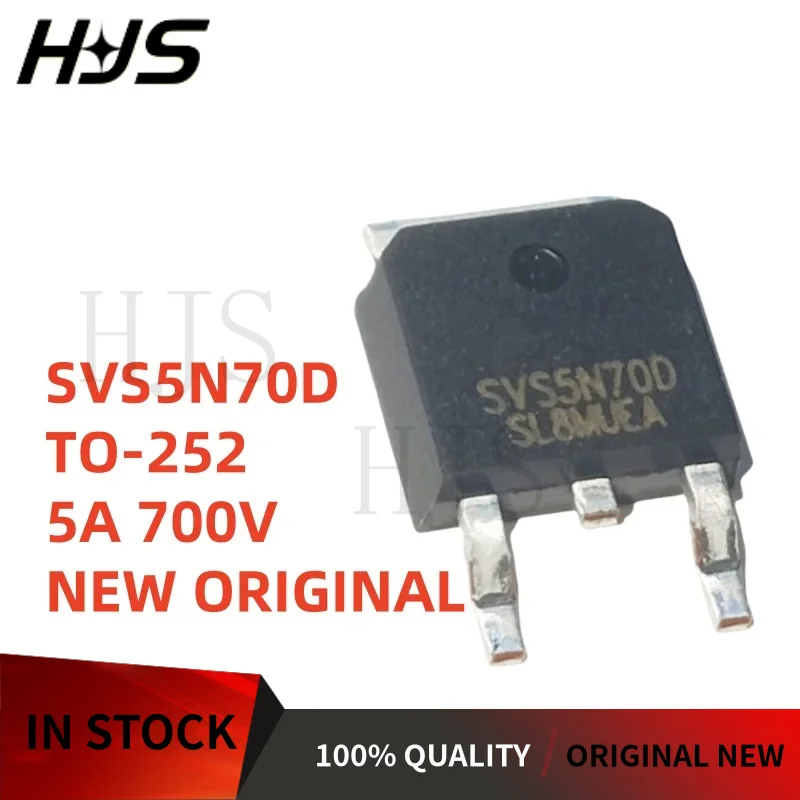 10PCS New original  SVS5N70D TO-252 5N70D 5N70 5A 700V SMT MOSFET TO-252 Fast Shipping