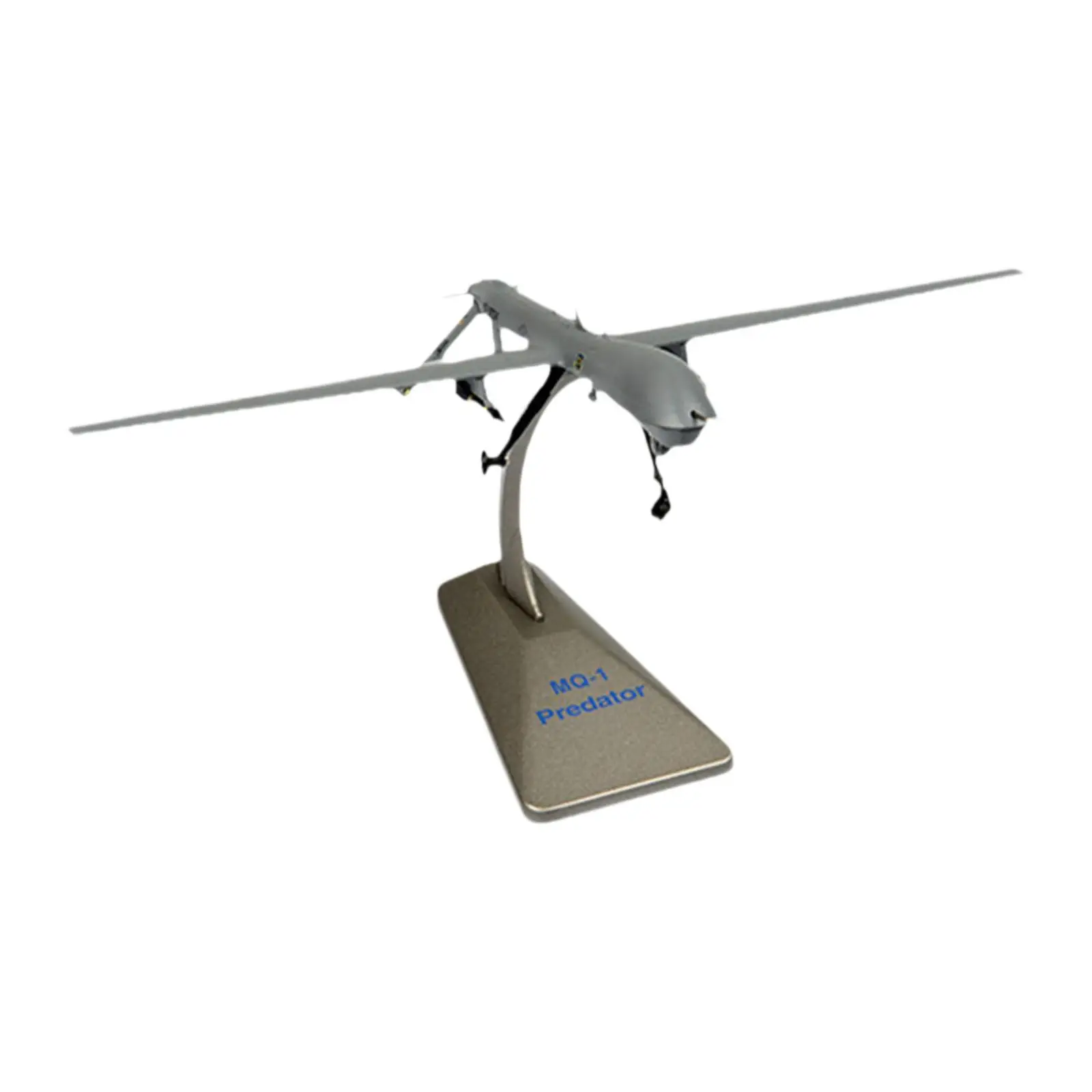 Alloy 1/72 MQ-1 Predator Drone Model with Base for Bedroom Livingroom Office