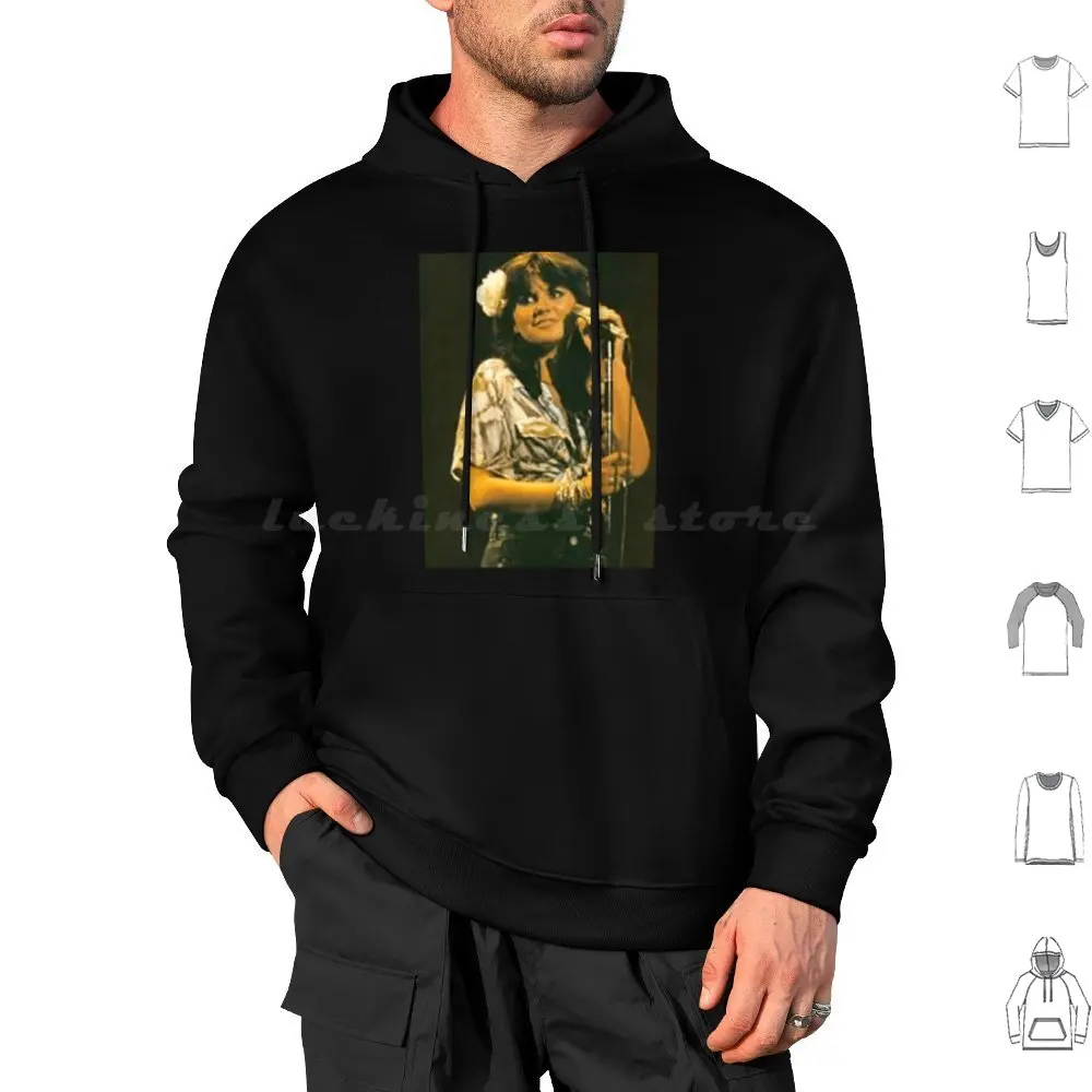 Linda Ronstadt-Album Hoodies Long Sleeve Linda Ronstadt Linda Ronstadt Best Seller Trending Best Selling Trending 70s