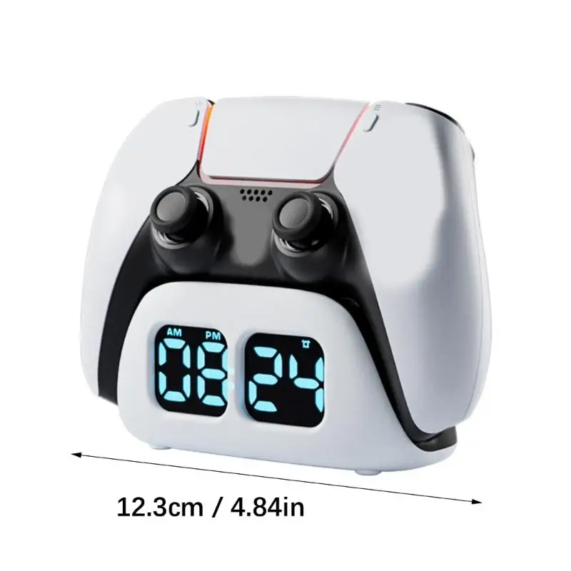 R53C Gamepad Charging Stand مع عرض الوقت على مدار الساعة ومراقبة وحدة تحكم الشحن