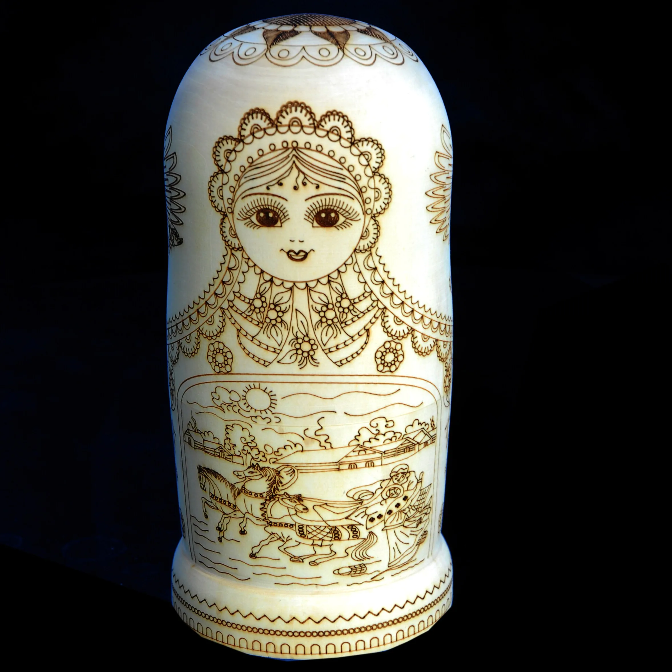 For Matryoshka doll 7-layer log engraved girl gift gift travel souvenir