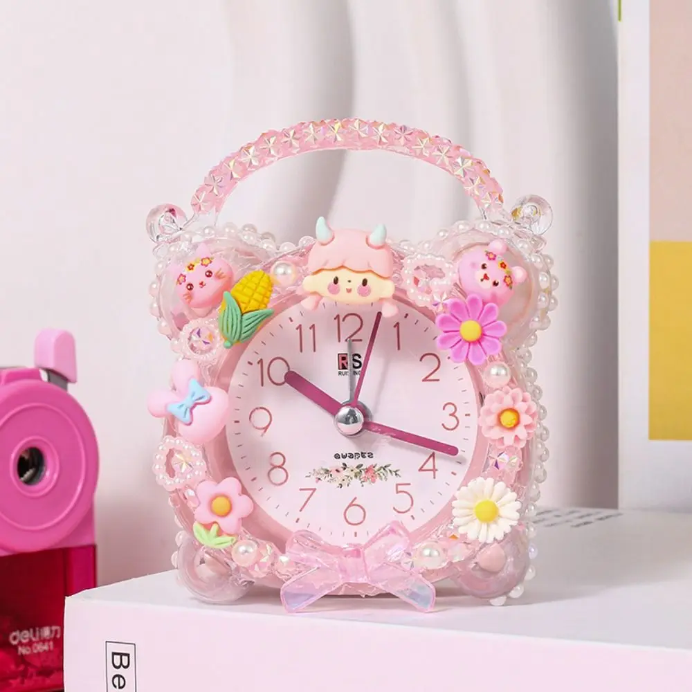 

Cream Gum Cartoon Alarm Clock Material Cartoon Colorful DIY Homemade Alarm Clock DIY Rabbit Electronic Clock Material Pack