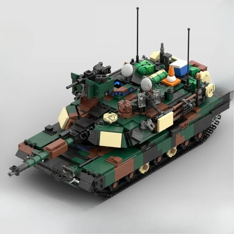 1678 PCS MOC Building Blocks M1A2 Abrams SEP V2 Model DIY Assemble Bricks Military Educational Creative Collection Toys Gifts