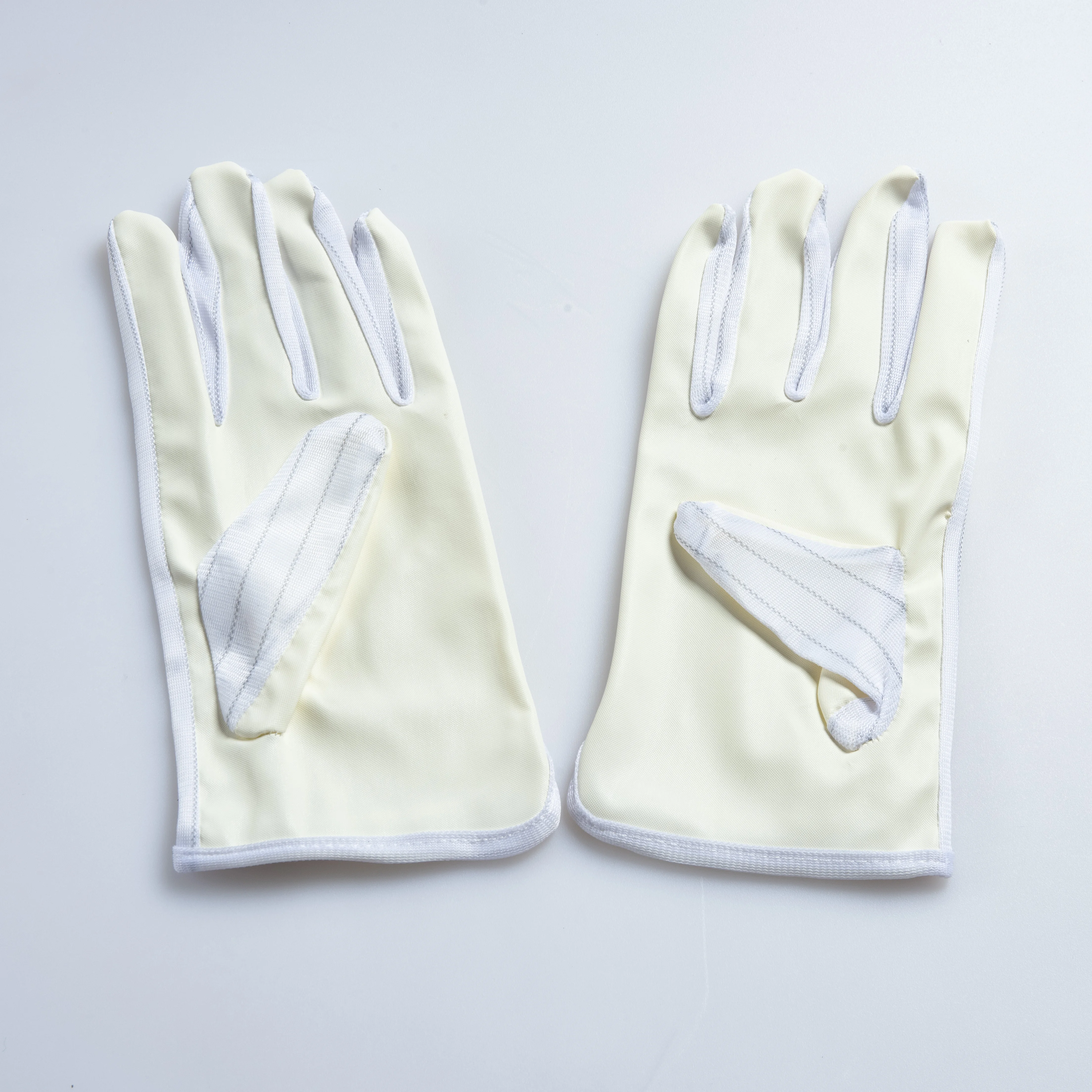 Yellow PU coating non -sulfuric acid -alkali -resistant electronics factory operation anti -static glove