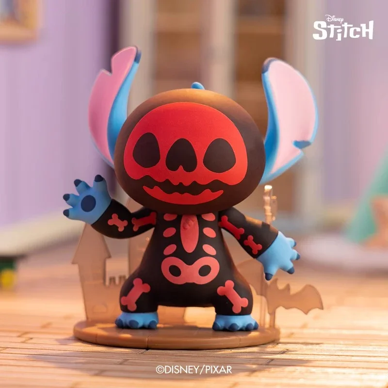 Disney stitch caixa cega estranho diário série anime figuras caixa mistério colecionável bonito pvc estátua boneca brinquedos ornamentos colecionáveis