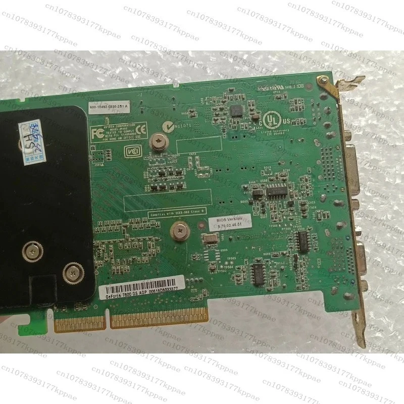 Solidus Used 7800 7800GS AGP8X 256MB 3DX Original AGP Video Card Vintage PC Graphics Replacement FOR NVIDIA GeForce Series