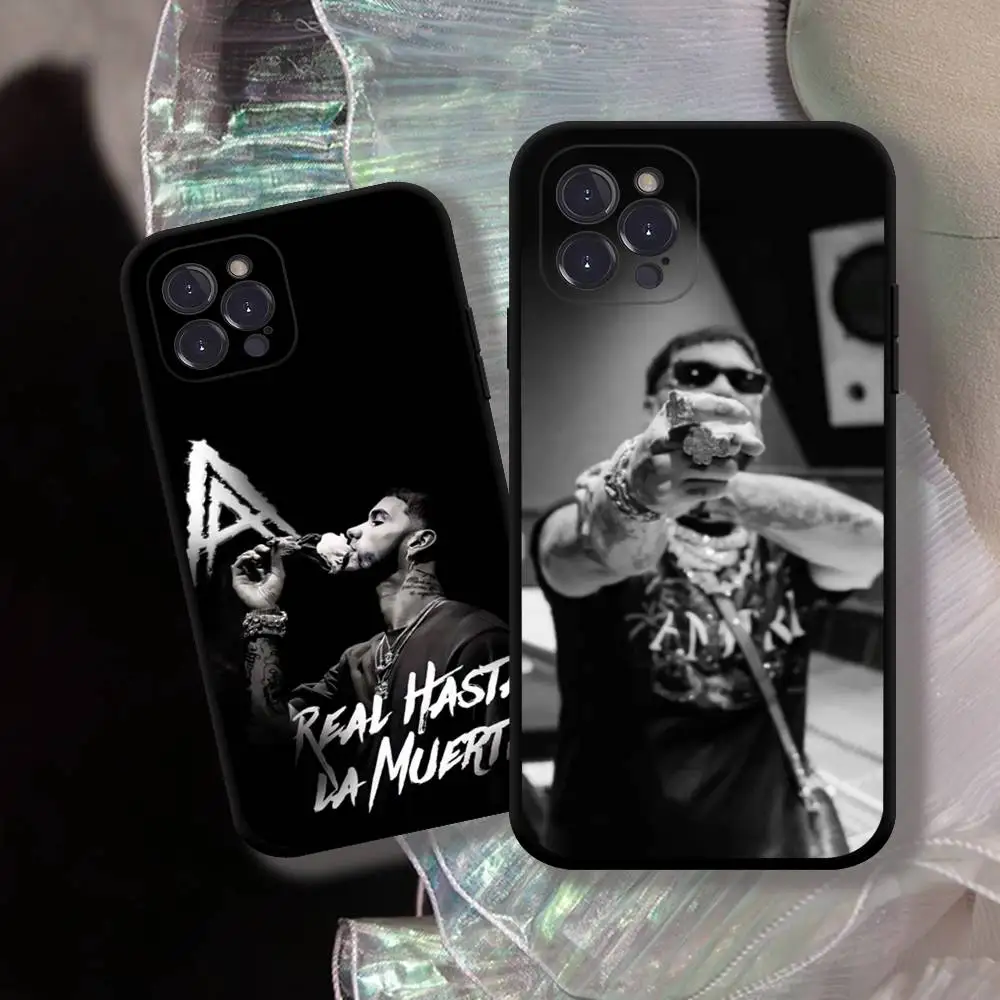 A-Anuel A-AA Rapper Phone Case For iPhone 17 16 15 14 13 12 11 Pro Max Plus Mini Soft Silicone Black Shockproof TPU