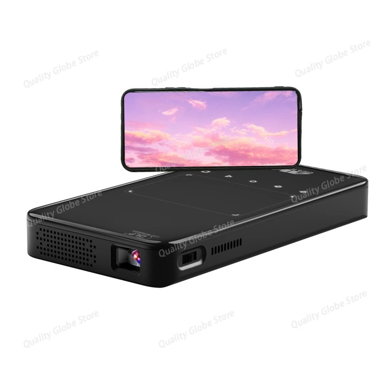 Newest Arrive HD mini smart dlp 4k projector android 13.0 wifi BT build-in speaker battery pocket phone projectors